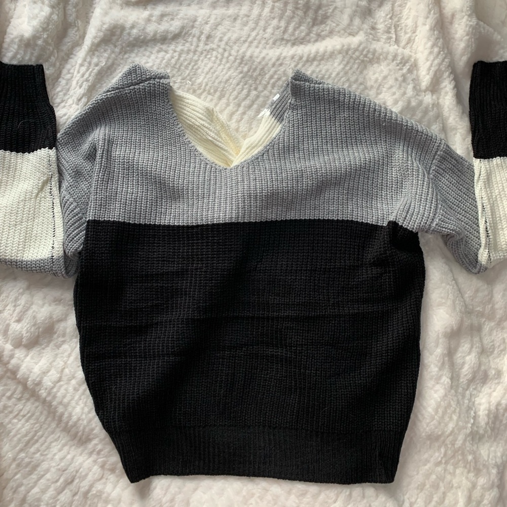 Neutral Tones Twist Back Sweater